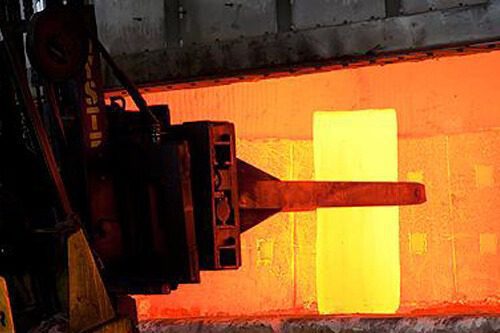 Hot forging in process